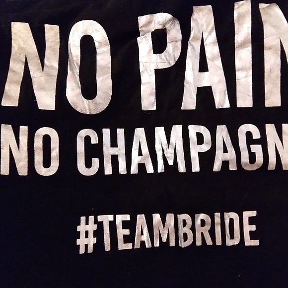 NWT☆IDEALOGY☆Plus Size 1X #TEAMBRIDE Racerback Tank☆No Pain No Champagne - Picture 4 of 6